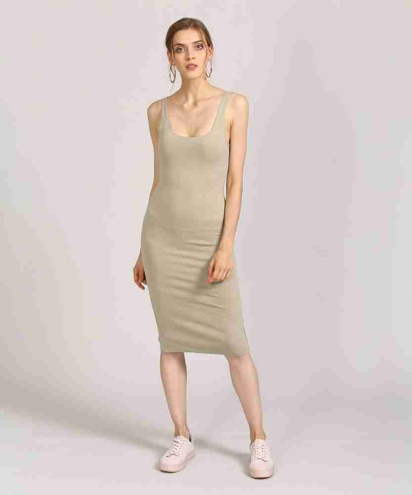 Dresses, Price Drop Brand New Nude Bodycon From Zudio