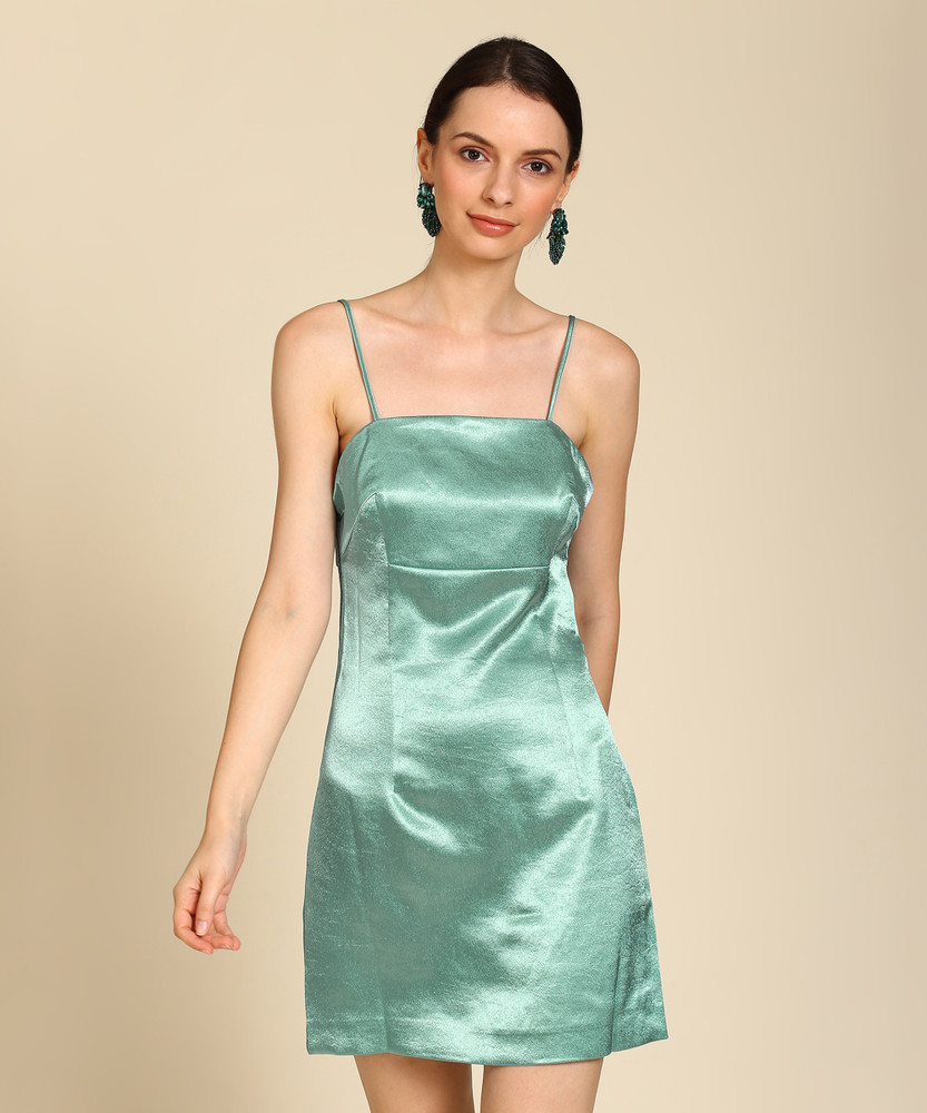 FOREVER 21 Women A line Green Dress Buy SEAFOAM FOREVER 21 Women