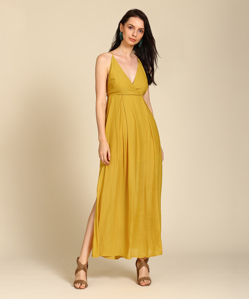 Gold maxi store dress forever 21