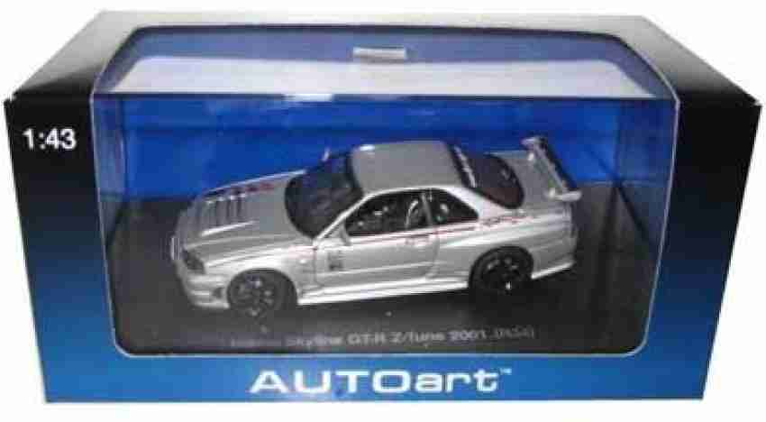 AUTOart Nissan Skyline GT-R Z Tune R34 2001 Silver 1/43 Autoart Diecast Car  Model - Nissan Skyline GT-R Z Tune R34 2001 Silver 1/43 Autoart Diecast Car  Model . shop for AUTOart