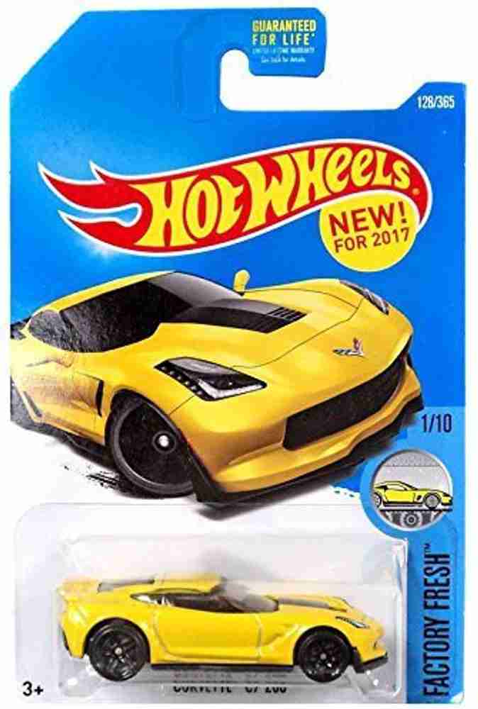 HOT WHEELS 2017 Factory Fresh Corvette C7 Z06 128 365 Yellow