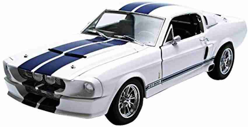 Greenlight 1967 Ford Shelby Mustang Gt 500 White With Blue Stripes