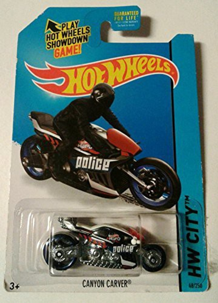 HOT WHEELS 2015 HW City Canyon Carver Police Motorcycle Blue 48 250 2015 HW City Canyon Carver Police Motorcycle Blue 48 250 shop for HOT WHEELS products in India. Flipkart