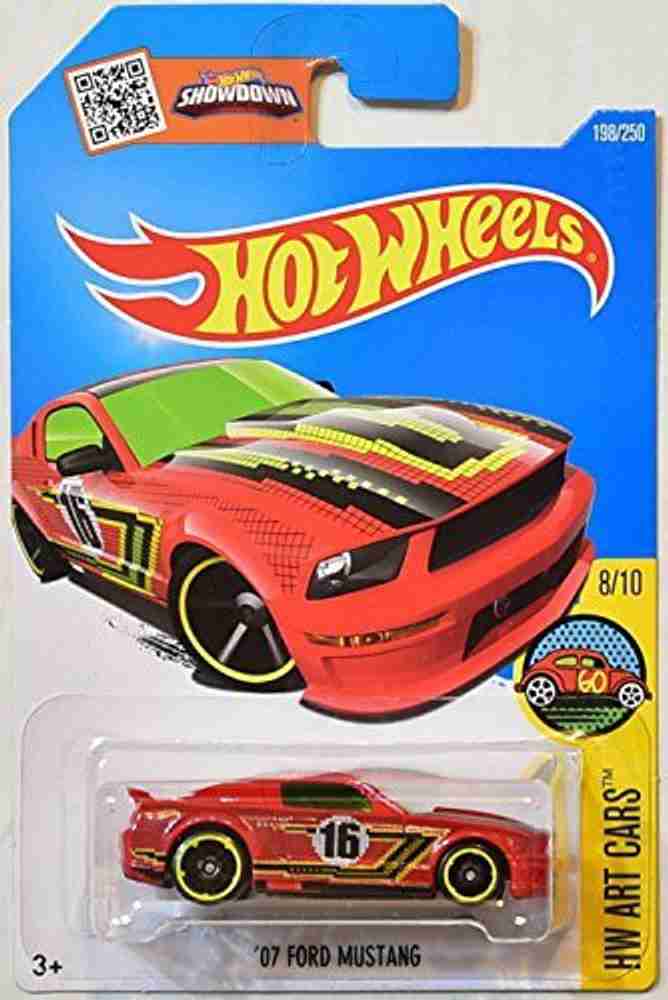 HOT WHEELS 2016 HW Art Cars 07 Ford Mustang 198 250 Red 2016