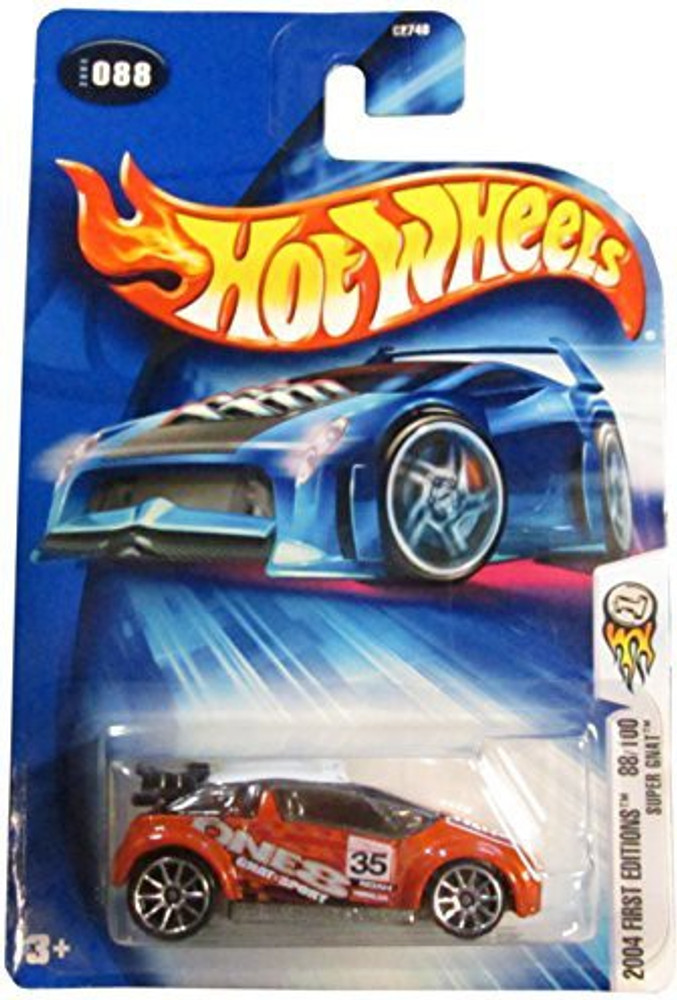 HOT WHEELS 2004 First Editions Super Gnat 88 100 ORANGE 088 1 64 Scale 2004 First Editions Super Gnat 88 100 ORANGE 088 1 64 Scale shop for HOT WHEELS products in India. Flipkart