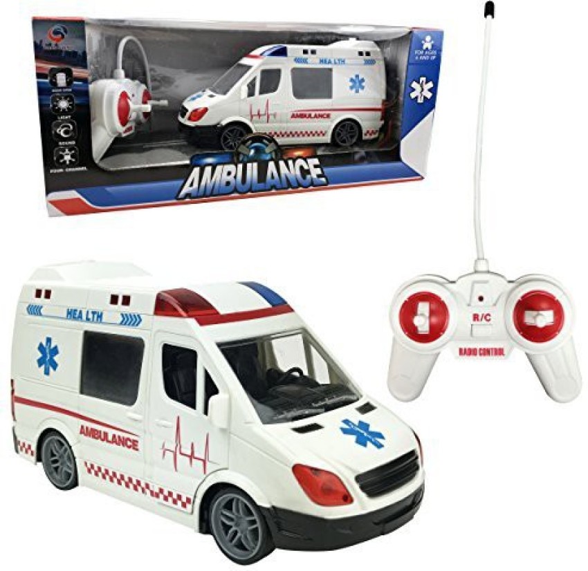 Large toy ambulance with doors clearance that open