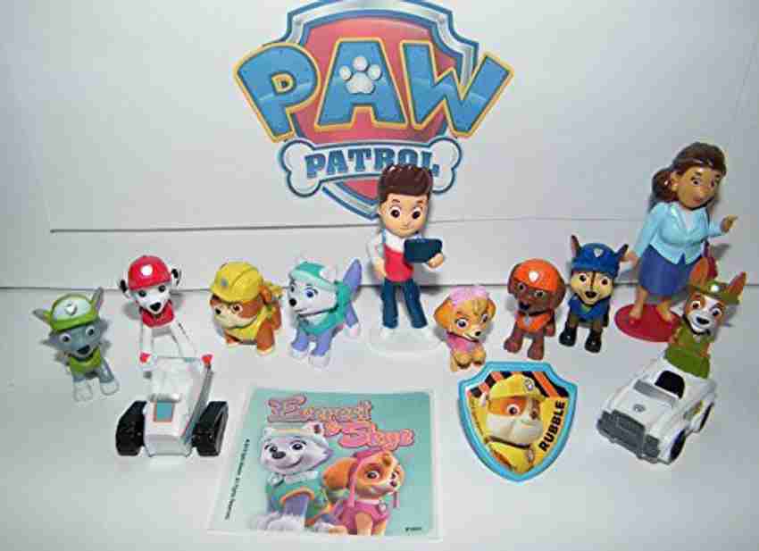 Paw Patrol Deluxe Figure Set of 14 Toy Kit with Original and New Pups like Everest and Tracker New Vehicles Special Sticker an shop for Toys Play products in India. Flipkart