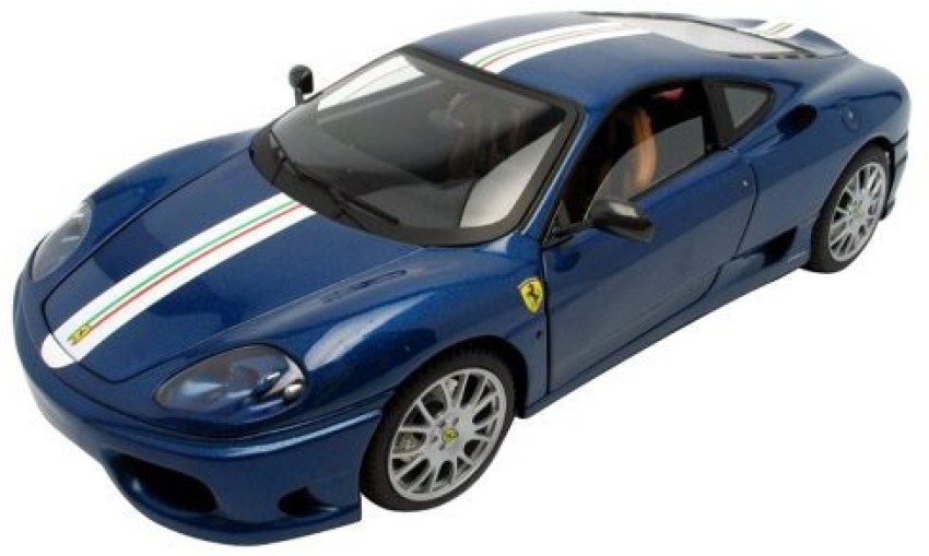 HOT WHEELS Ferrari 360 Modena Challenge Stradale Blue Elite Edition 1/18  Diecast Model Car By Hotwheels - Ferrari 360 Modena Challenge Stradale Blue  Elite Edition 1/18 Diecast Model Car By Hotwheels .