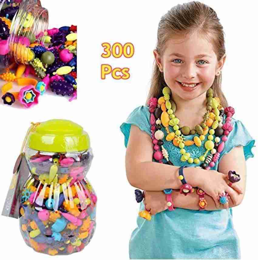Linkhome Snap Beads Set 300 PCS Kids' Jewelry Making Kits for Necklace and  Bracelet for kids Art Crafts Gift Toys - Snap Beads Set 300 PCS Kids'  Jewelry Making Kits for Necklace