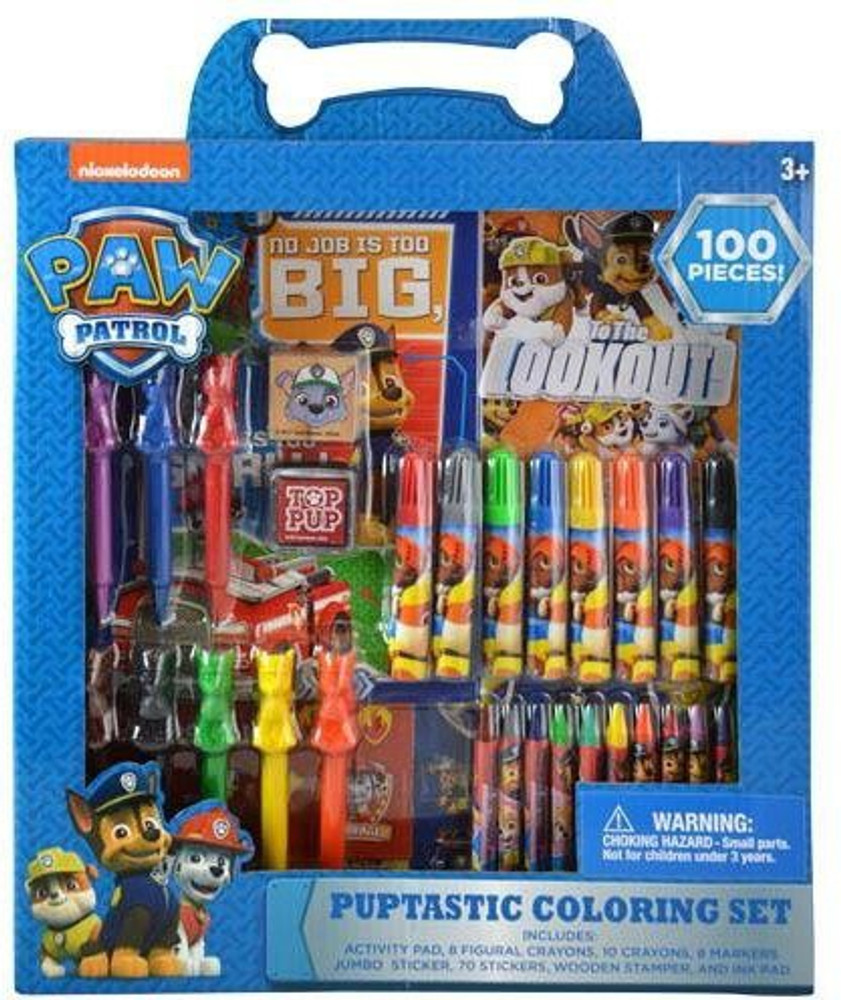 Paw patrol coloring set sales
