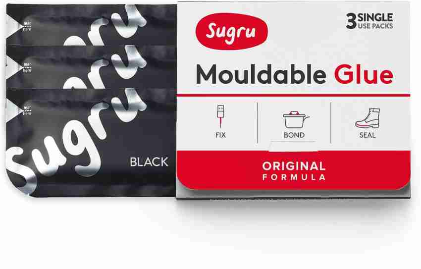 Sugru Mouldable Glue Black (3 Pack) Adhesive Price in India - Buy Sugru  Mouldable Glue Black (3 Pack) Adhesive online at