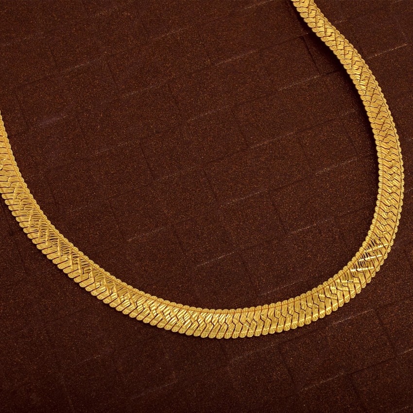 RN 24KT Gold Plated 1 Micron Brass 7mm thick 30gm, 22Inch long