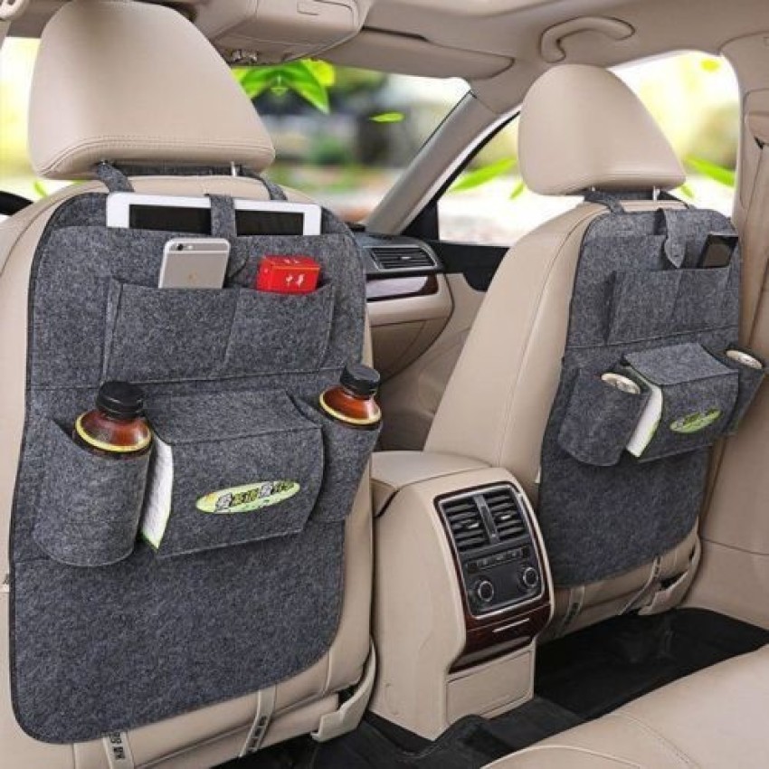 Buy Backseat Car Organizers, Leather Car Interior Decor, Carseat Cover  Storage Compartment Online in India 