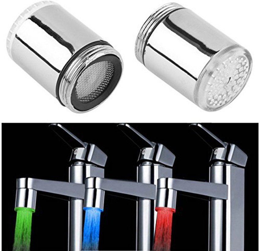 AMICIKART Temperature Sensor Control 3 Color Changing LED Water