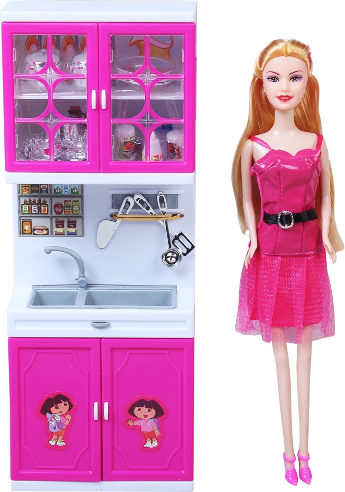 Barbie doll best sale kitchen toys