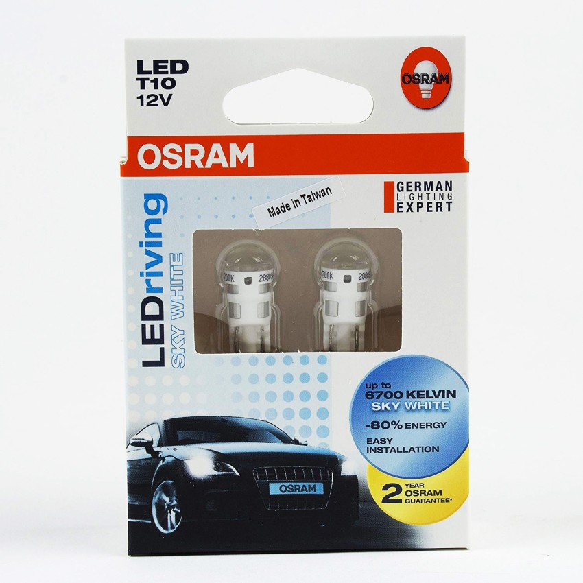 OSRAM T10 2800SW 6700K SKY WHITE Parking Light Car LED (12 V, 1 W) Price in  India - Buy OSRAM T10 2800SW 6700K SKY WHITE Parking Light Car LED (12 V, 1
