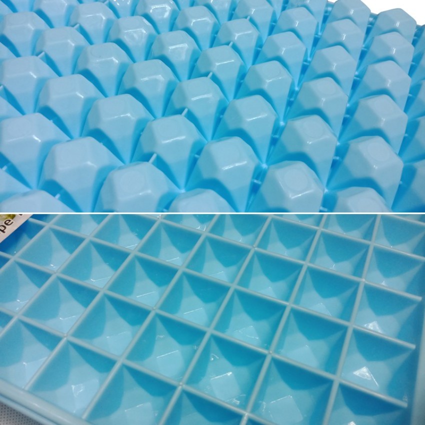 12 Grid Ice Cube Trays Rose Diamond Shape Ice Reusable Silicone