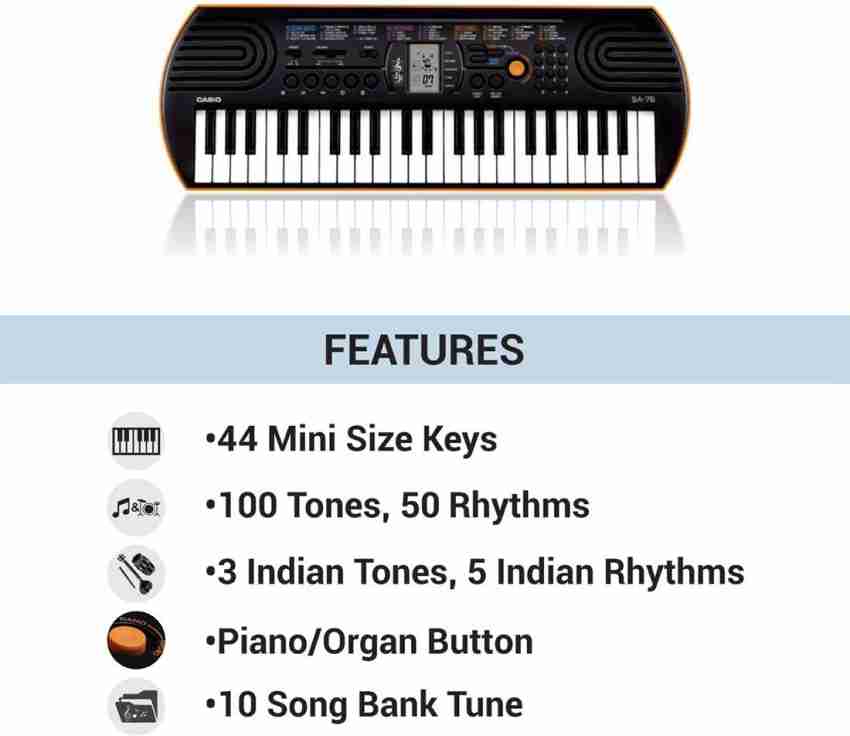 44 key piano discount notes