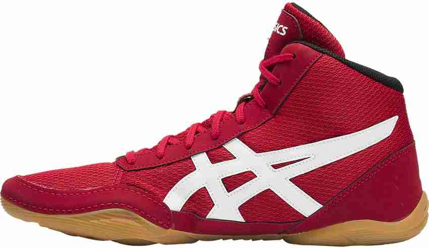 Asics Matflex Wrestling Shoes for Men Fiery Red White Black 11 US Boxing Wrestling Shoes For Men Buy Asics Matflex Wrestling Shoes for Men Fiery Red White Black 11 US