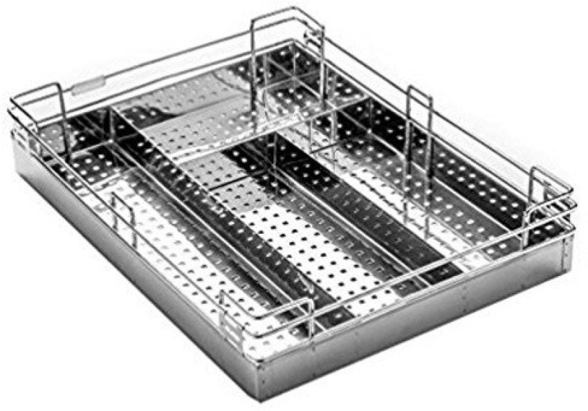 Rectangular Silver Stainless Steel Modular Kitchen Basket, Size