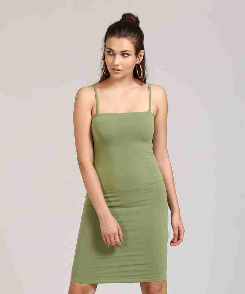 Olive green deals dress forever 21