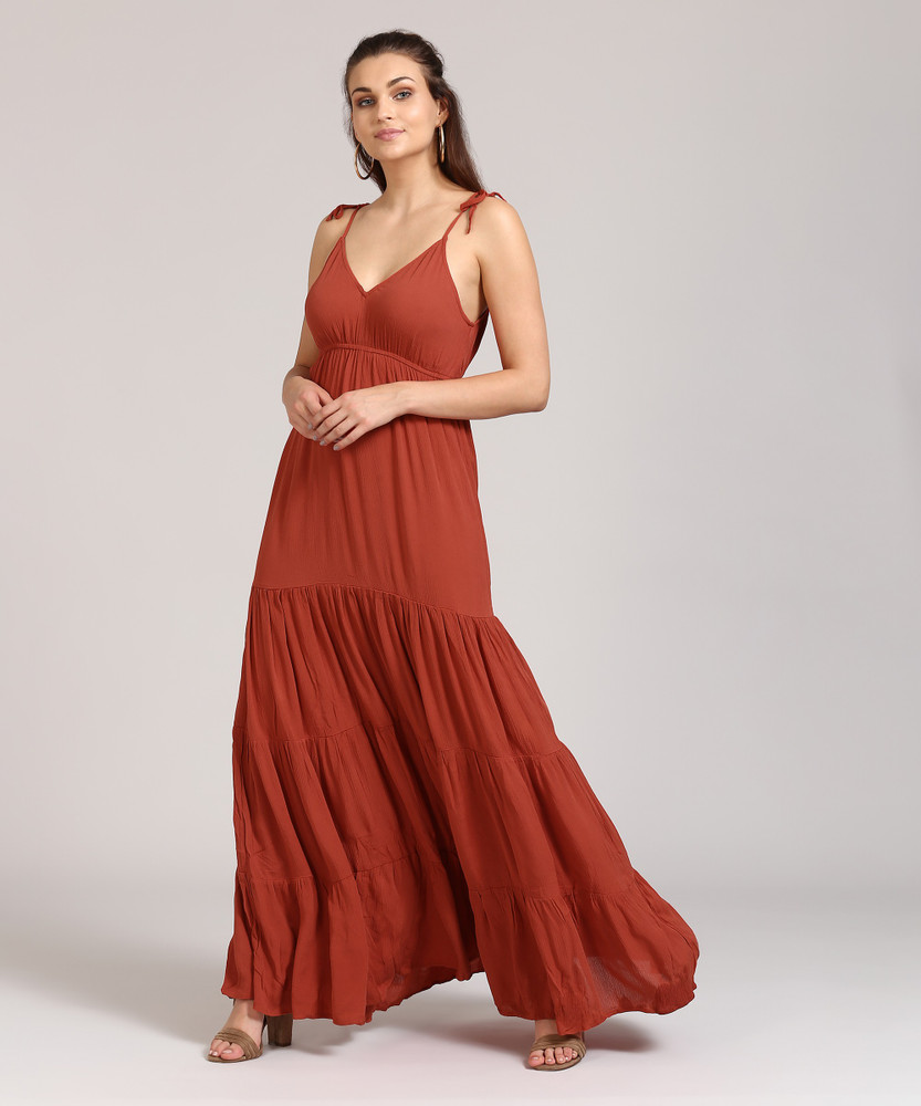 Forever 21 red long dress shop