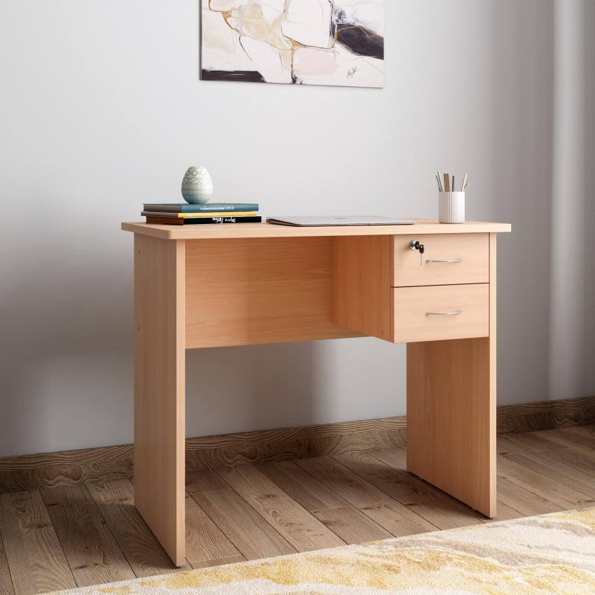 Hometown simply engineered wood 2024 study table