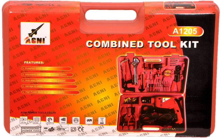 Premium quality 13mm electric drill machine with best sale 105pcs tool kit