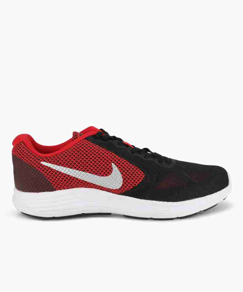 Nike revolution 3 hot sale red black