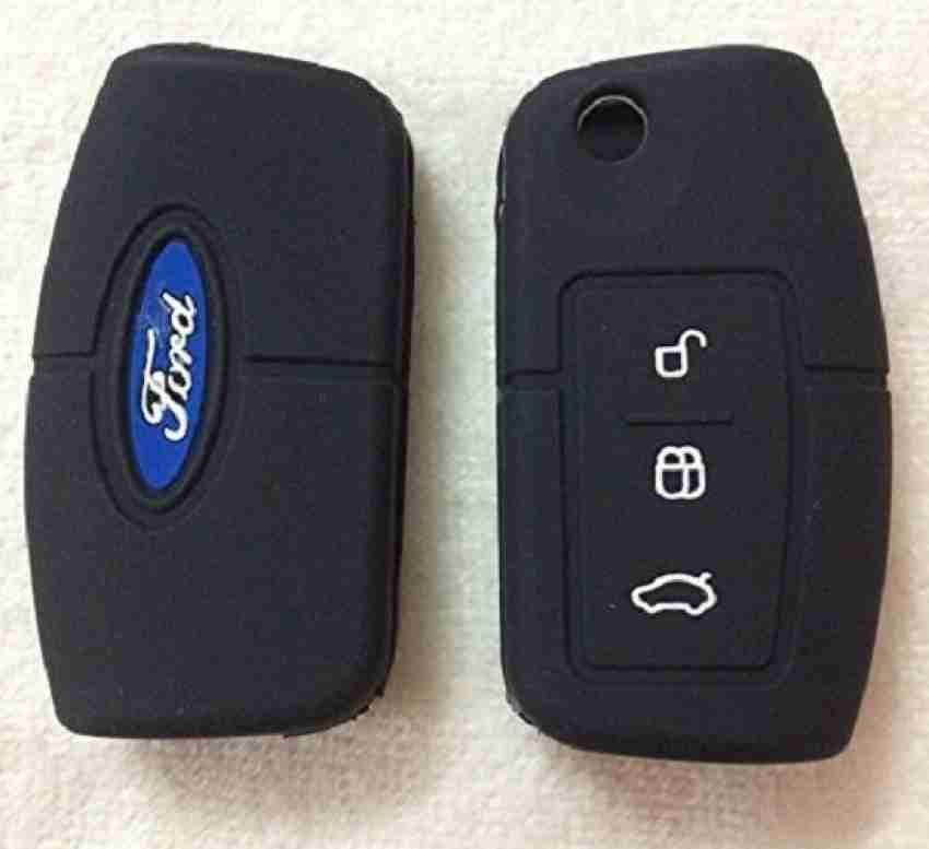 Autoxygen Silicon Car Remote Key Cover For Ford Ecosport 3