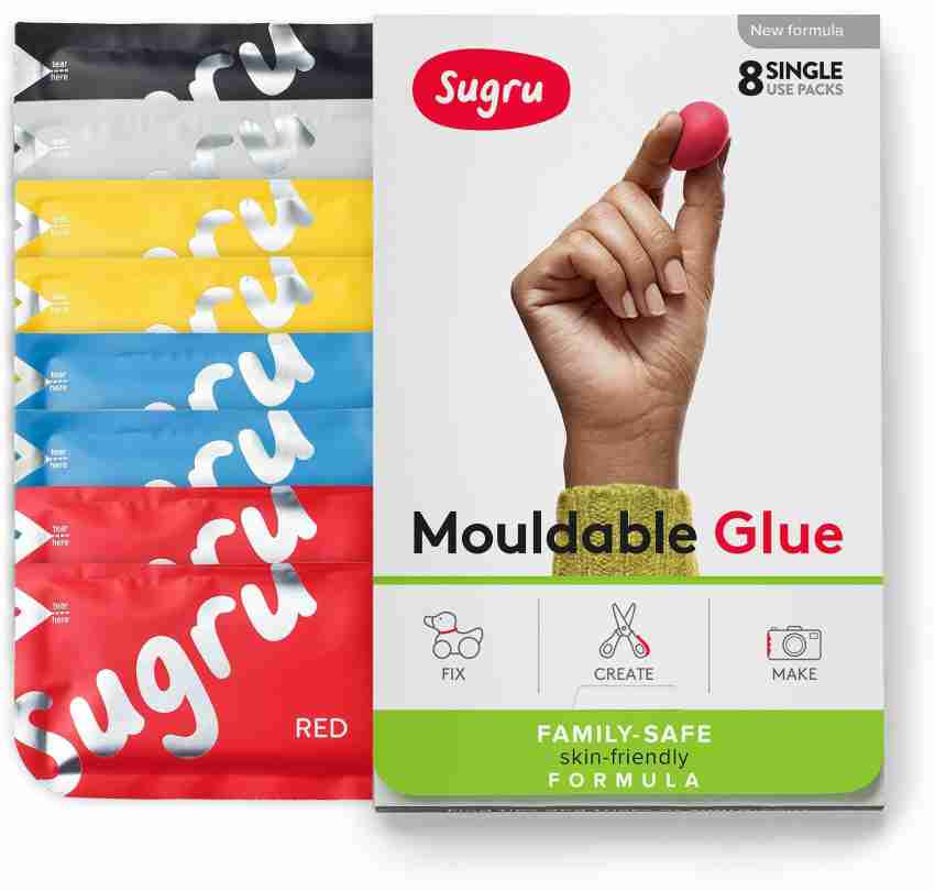 Sugru Mouldable Glue 8 Pack, Multicolour