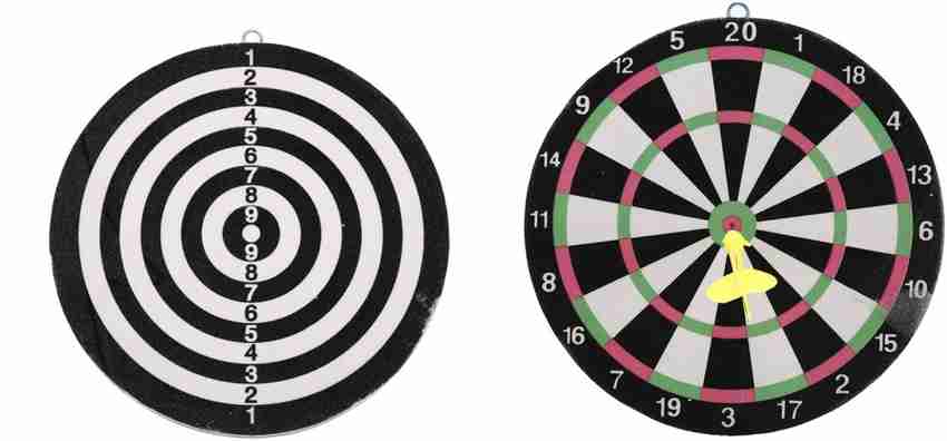 SSD ARROW DART BOARD Game Double Sided Size 12 inches with 4 free darts Dart Board Game ARROW DART BOARD Game Double Sided Size 12 inches with 4 free