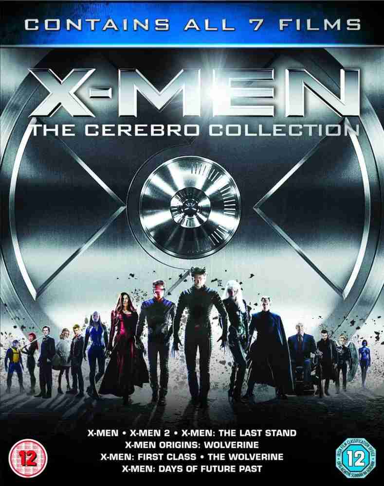 X-Men: The Cerebro 7 Movies Collection (Blu-ray 3D + Blu-ray + Digital HD +  UV) (All 7-Parts Including 8-Disc Box Set) (Slipcase With Foil Packaging +  Fully Packaged Import) Price in India -