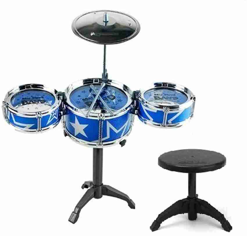 IndusBay Mini Jazz Drum Set with Chair Stool for kids Percussion