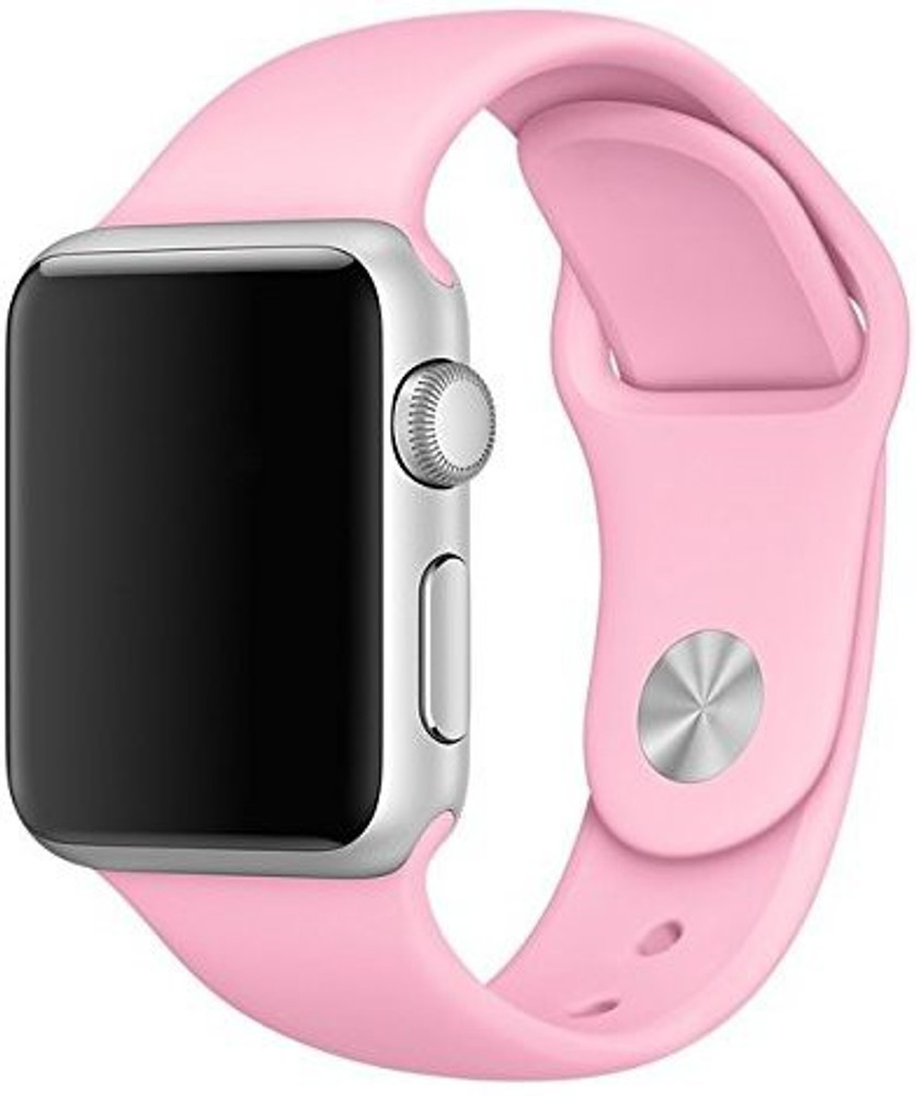 Midkart Matte Baby Pink iWatch 42 mm Soft Silicone Belt for Series