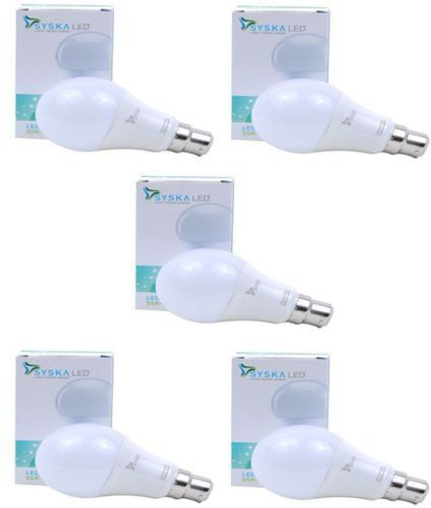 Syska 9 W Round B22 LED Bulb Price in India Buy Syska 9 W Round