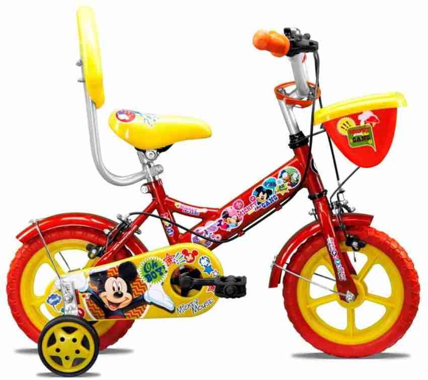 HERO Mickey Bike For Kids Of Age 2 5Yrs Red 12 T Recreation Cycle