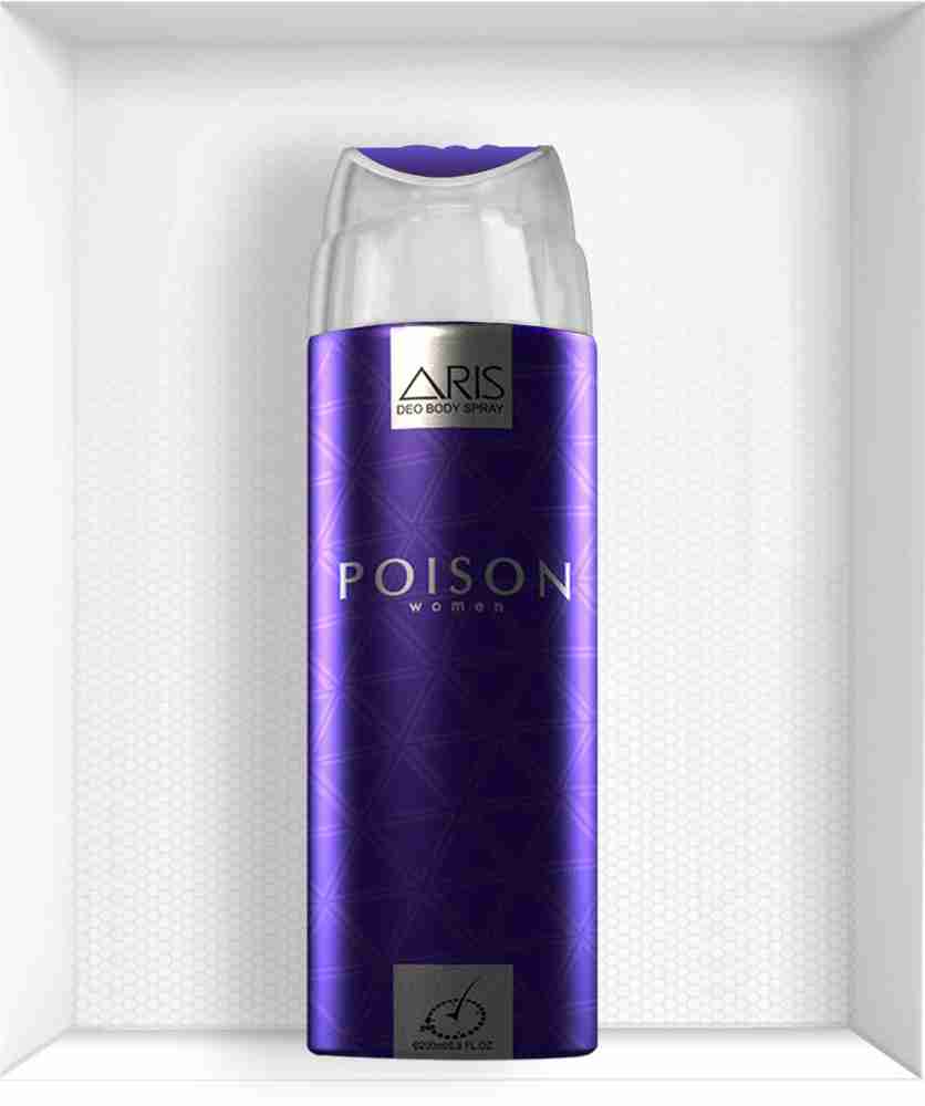 ARIS POISON DEODORANT BODY SPRAY 200 ML Deodorant Spray For Women Price in India Buy ARIS POISON DEODORANT BODY SPRAY 200 ML Deodorant Spray For Women Online In India