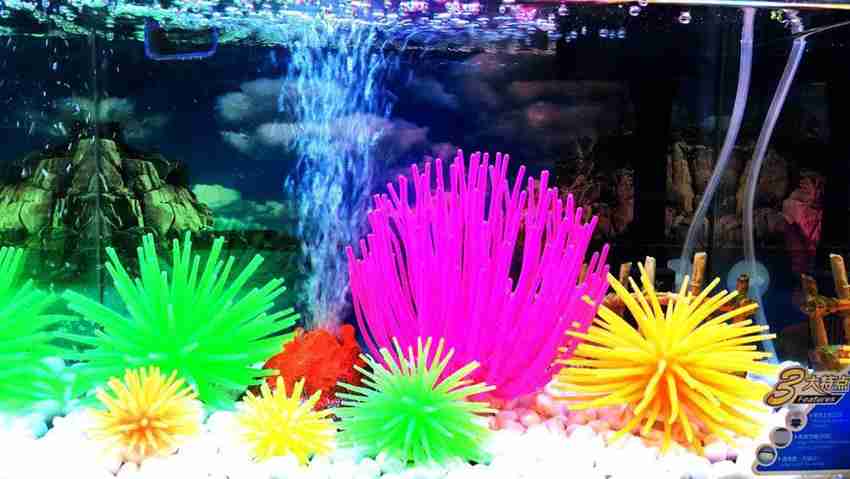 Bubbling aquarium decorations store