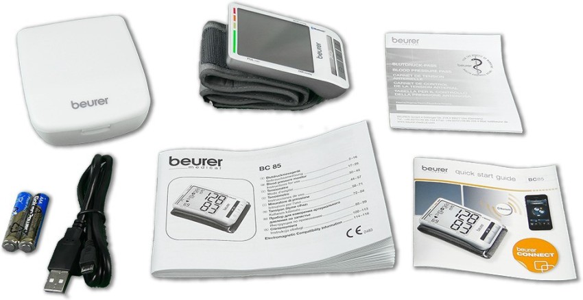 Beurer BM 57 Upper Arm Blood Pressure Monitor Bluetooth Smart LCD Genuine  New