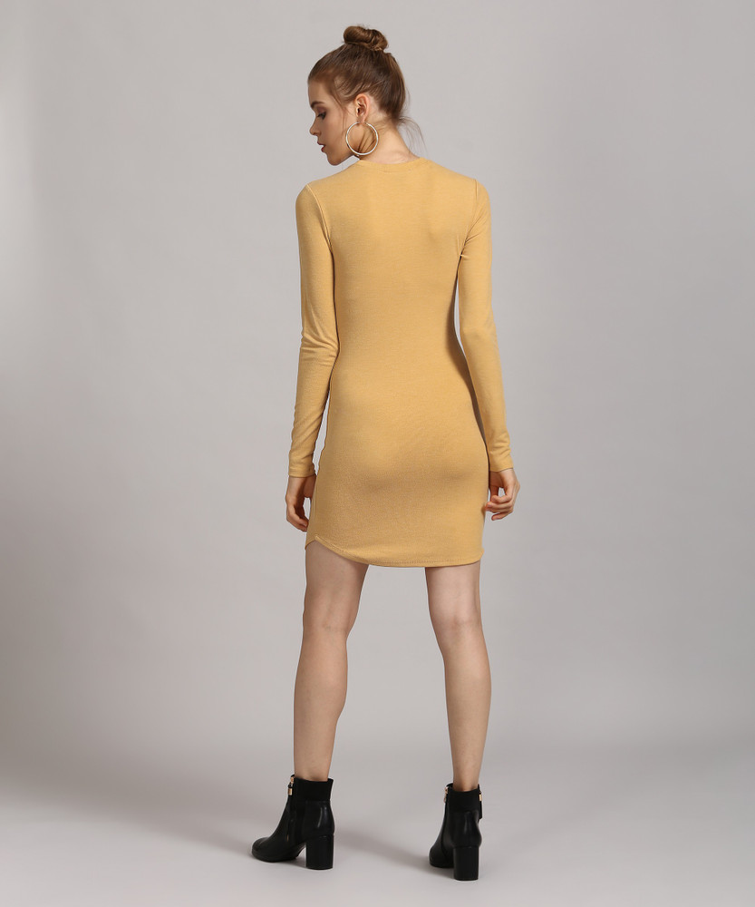FOREVER 21 Women Bodycon Yellow Dress Buy GOLD FOREVER 21 Women Bodycon Yellow Dress Online at Best Prices in India Flipkart