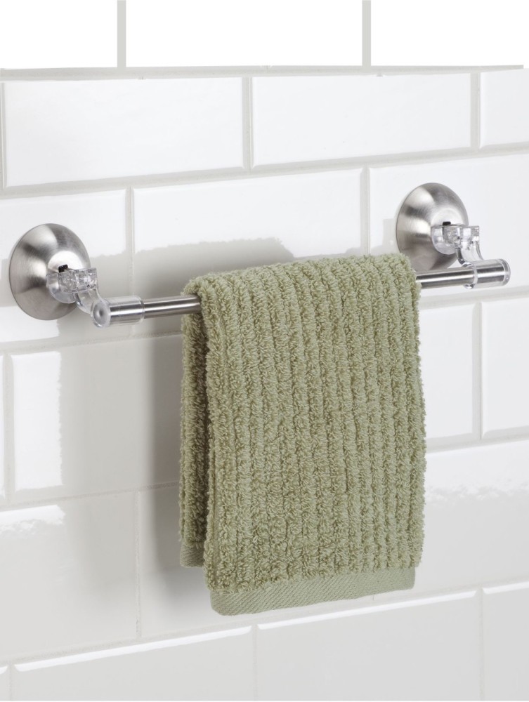 Interdesign Forma Self Adhesive Towel Bar, Brushed Stainless Steel