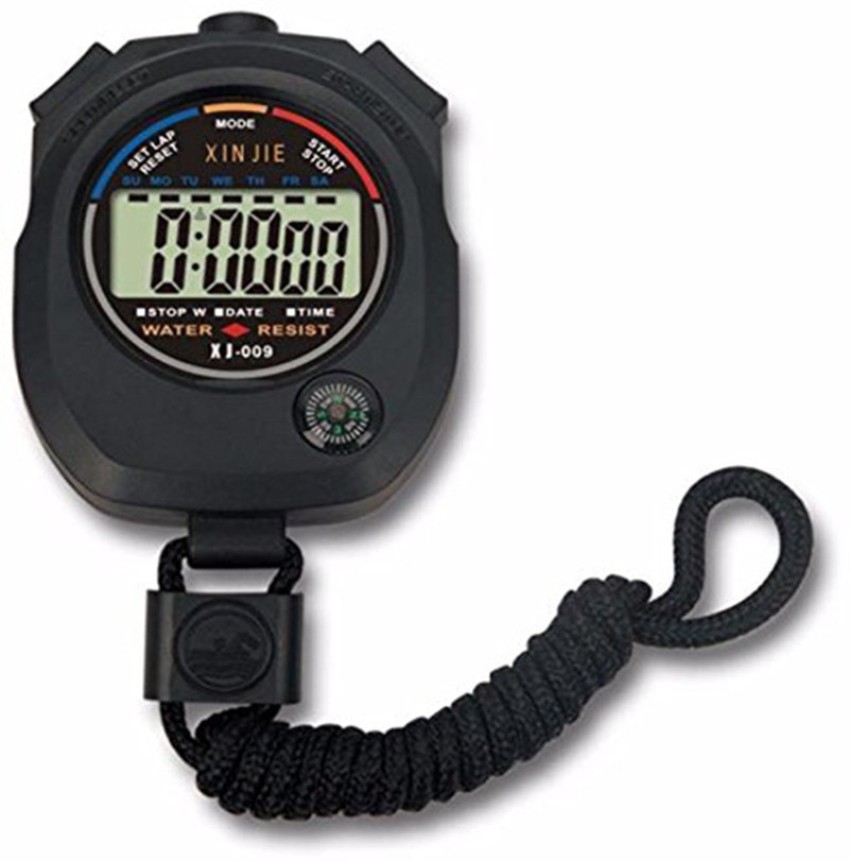 Professional Digital Stopwatch Timer Waterproof Digital Handheld LCD Timer  Chronograph Sports Counter with Strap for Swimming Running Football