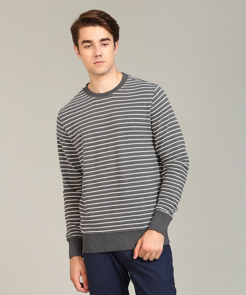 Tommy jeans striped on sale sweatshirt