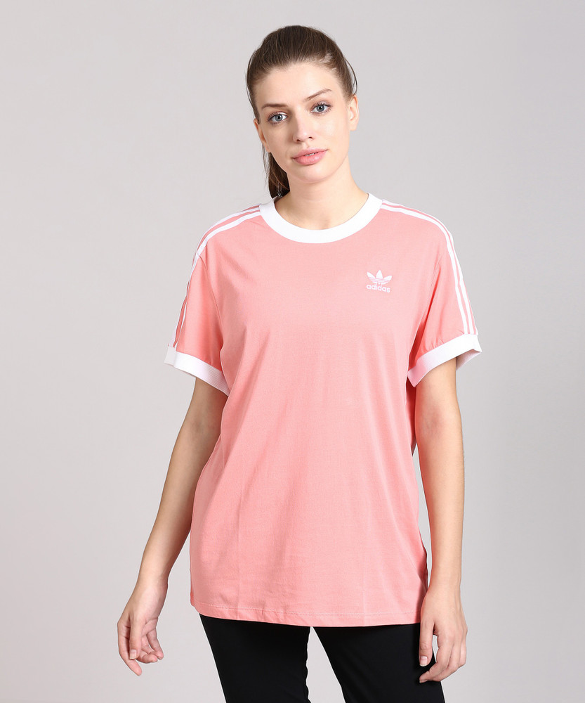 pink adidas shirt womens