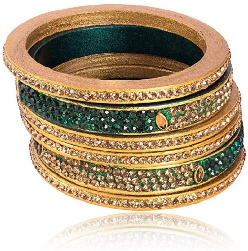 Buy Anjali Bengals Pink Lac Bangle Set for Women at