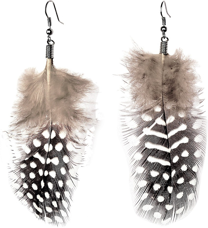 Feather earrings online flipkart new arrivals