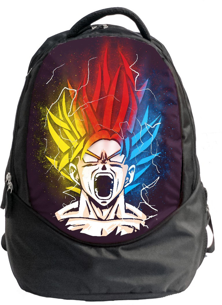 Flipkart ComicSense ComicSense.xyz Goku Super Saiyan Dragon Ball Laptop and School Bag Waterproof Backpack Backpack