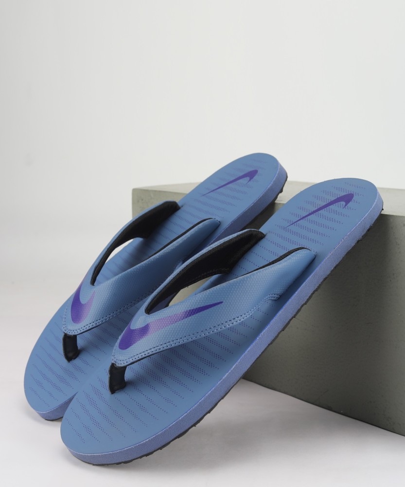 Nike slippers blue on sale colour