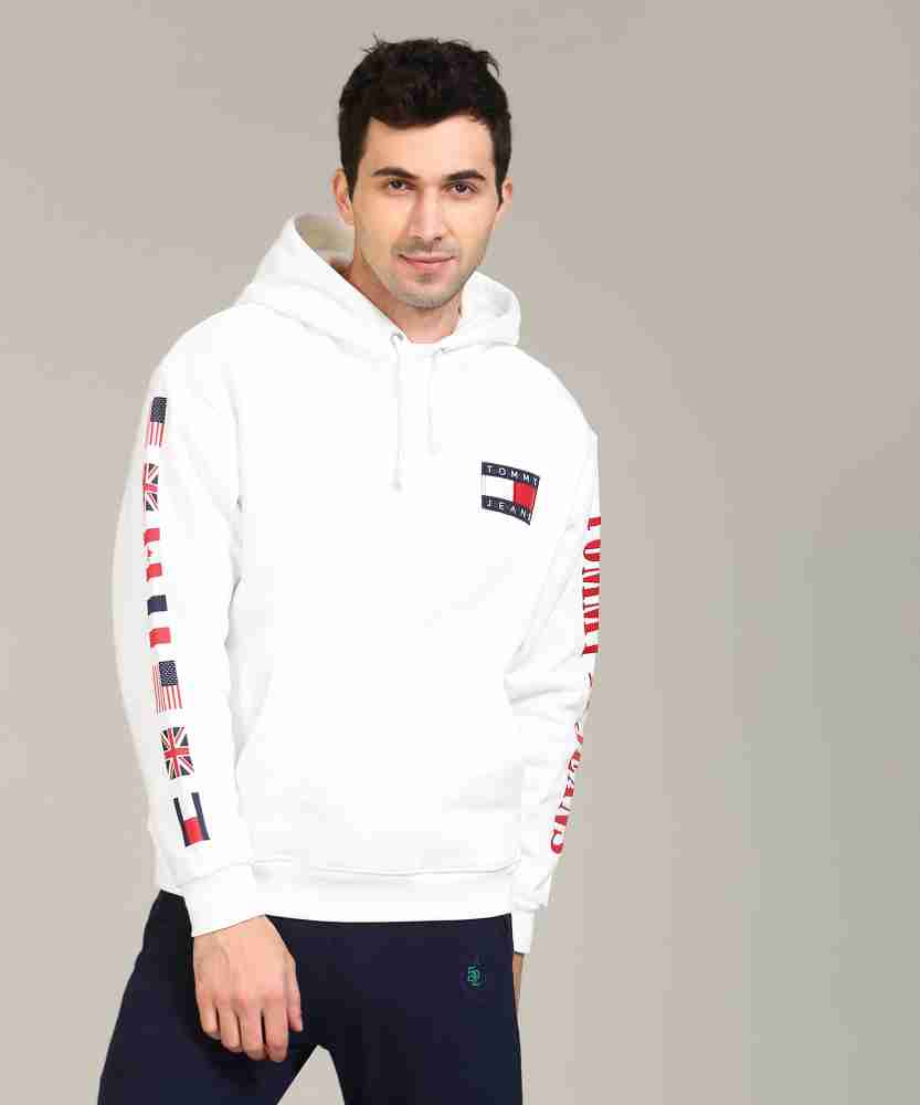 Mens white 2024 tommy hilfiger hoodie